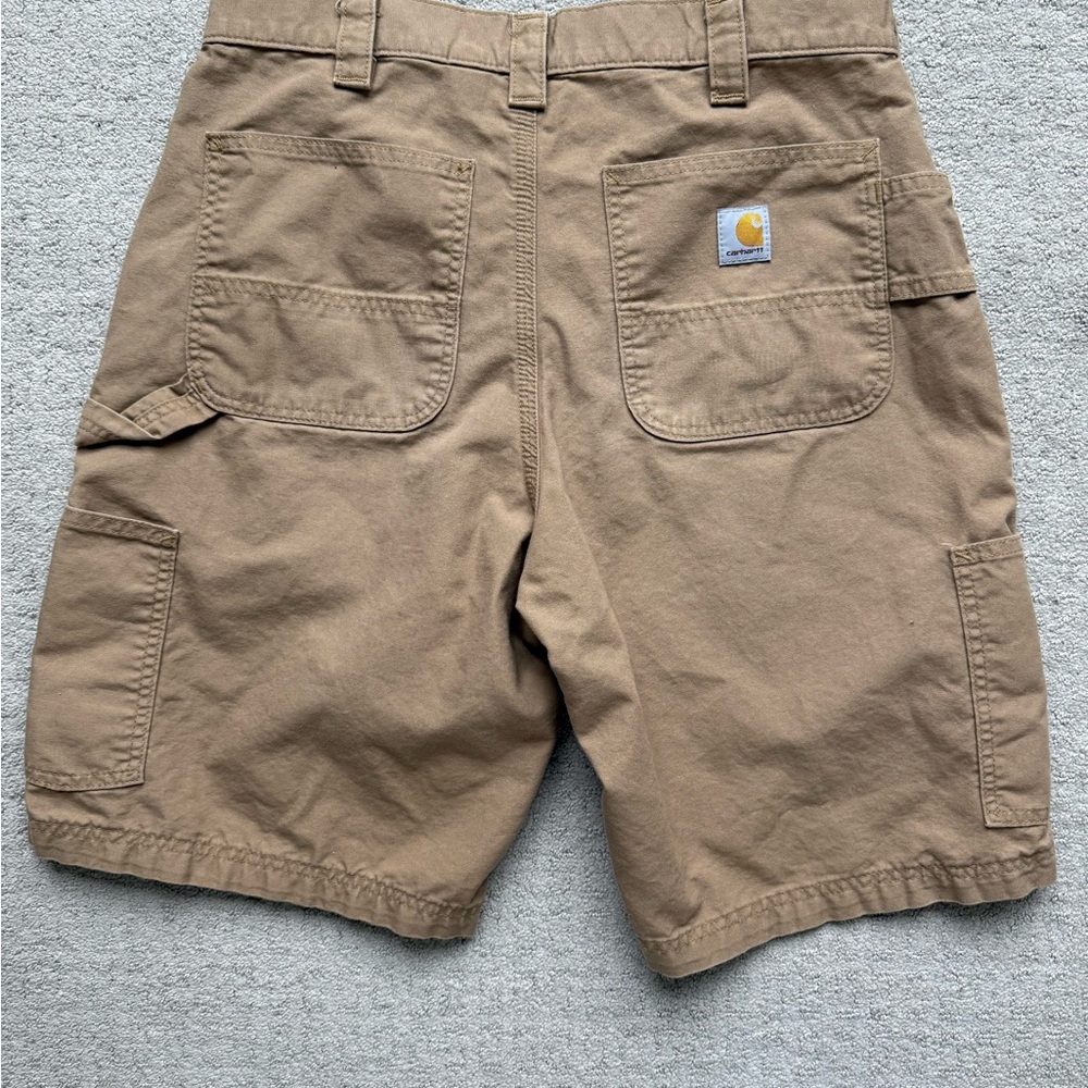 SOLD ELSEWHERE- Carhartt Mens Tan Cargo Shorts- Size 34”